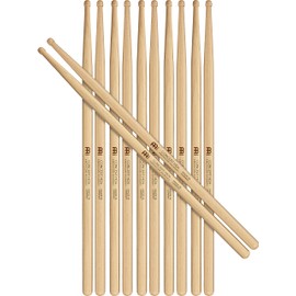 Meinl Stick & Brush HD Drumsticks, Concert HD4 Half Brick (6 Pairs, 5 Plus 1 Free) — American Hickory with Barrel Shape Wood Tip — Made in Germany (SB131-6)