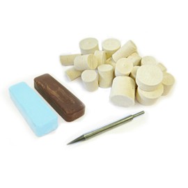 Moleroda ALUMINIUM METAL POLISHING KIT 16 with compound felts & mandrel. Perfect for polishing Alloy wheels