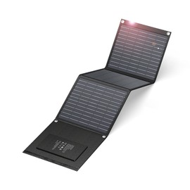 30W Solar Charger,Solar Panel USB for Camping, Hiking, and Outdoor Activities, Compact and Lightweight, IPX4 Waterproof, Charging Multiple Devices with Double Fast Charging Ports