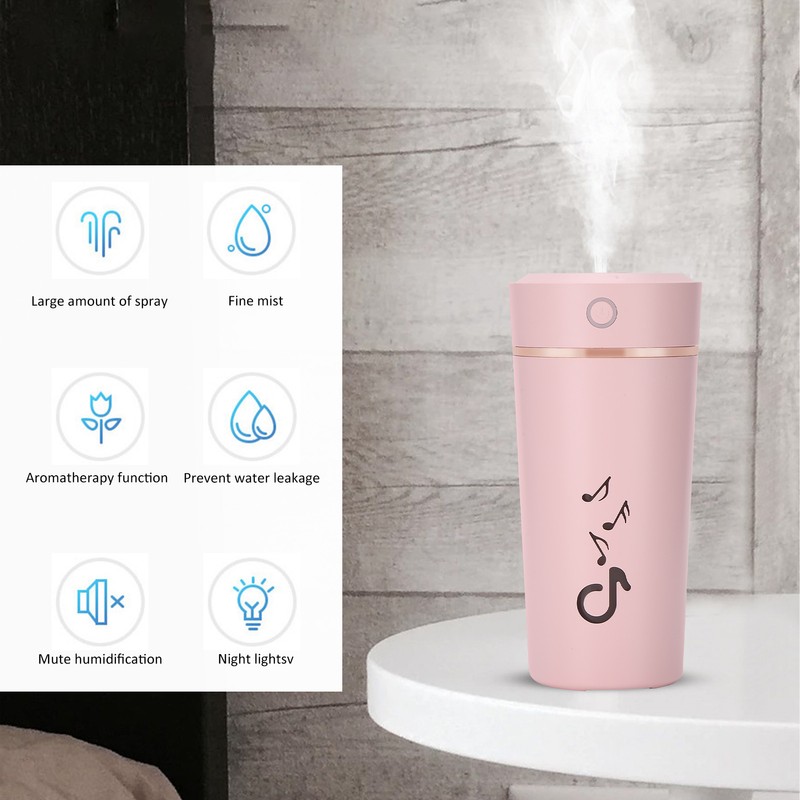 Humidification Cup 200ml Intelligent Poweroff 5 Hours Continuous Spray for