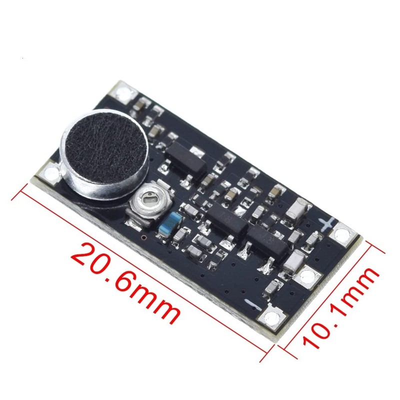 TECNOIOT 2pcs 88-115MHz FM Wireless Transmitter Module with Microphone Adjustable