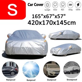 NEVERLAND Universal Full Sedan Car Cover Waterproof All Weather Dust Sun UV Snow Protector