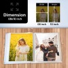 worldus WEDDING PHOTO ALBUM 8X10 SLIP IN POCKETS, HOLDS 52