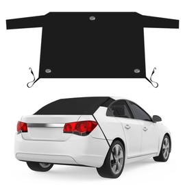 Aoreun Rear Window Cover, Car Rear Window Cover with Magnet, Car Windscreen Winter Protective Cover, Car Rear Window Cover Against Snow, Frost, Ice, Dust, UV Rays (140 x 80 cm)