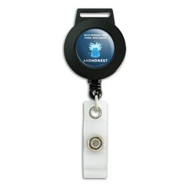with Friends Like These Who Needs Anemones Enemies Funny Humor Lanyard Retractable Reel Badge ID Card Holder