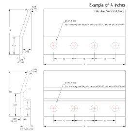 Heavy Mirror Hanging Kit, French Cleat Heavy Duty, Mirror Hanging Hardware Z Clip Wall Hangers for Mounting Headboard, whiteboard & Ledges, Picture Frame Hanging Kit - 2 Inch 2 Pack Up to 35 lbs