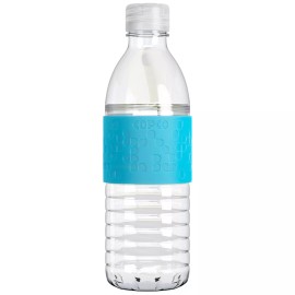 Copco Hydra Water Bottle Non Slip Sleeve BPA Free Reusable 16.9 Oz - Blue