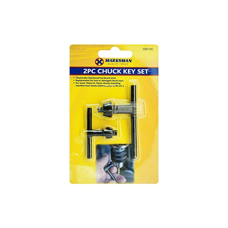 Marksman 2 x Chuck Key Set Drill Machine Accessories Lathes