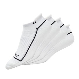 FootJoy Women's ProDry Roll Tab 2-Pack Socks, White, Fits Shoe Size 6-9