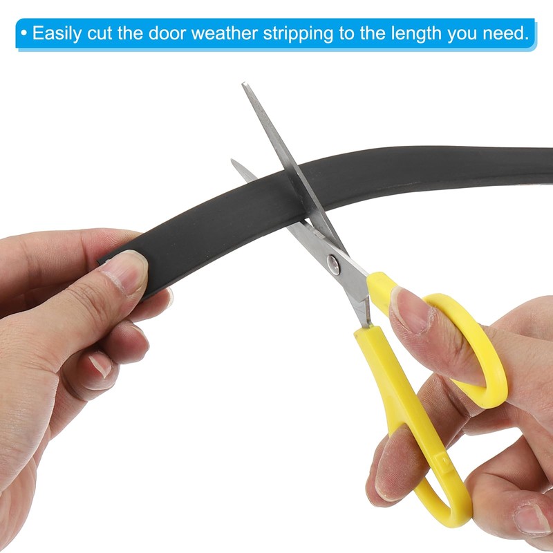 PATIKIL 16.4Ft Rubber Strips, 15mm Wide 5mm Thick EPDM Soundproof