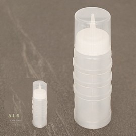 Small 300ml Sauce and Dressing Bottle with Measuring Cup Lid Measuring Sauce Bottle 3ea