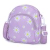 Cute Mini Novelty Wallets for Kits Girls (Daisy Purple)