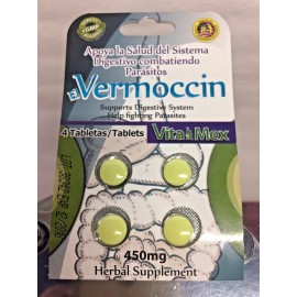 VITA MEX EL VERMOCCIN DIGESTIVO COMBATIENDO PARASITOS PARASITES & WORMS KILLER  FREE SHIP