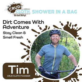 Crud Cloth Shower In A Bag (Set of 4) Peppermint Scented