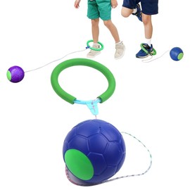 Outdoor Play Skip Ball Jumping Ball Skipping Rope Hopping Hard to Escape Outdoor Fitness Elementary School Park Outdoor Space-saving (Blue)