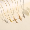 BAYLAY Gold Necklace for Women Trendy - Cross Necklace for