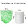 Biodegradable Trash Bags 4-6 Gallon, 100 Counts, Extra Thick Small