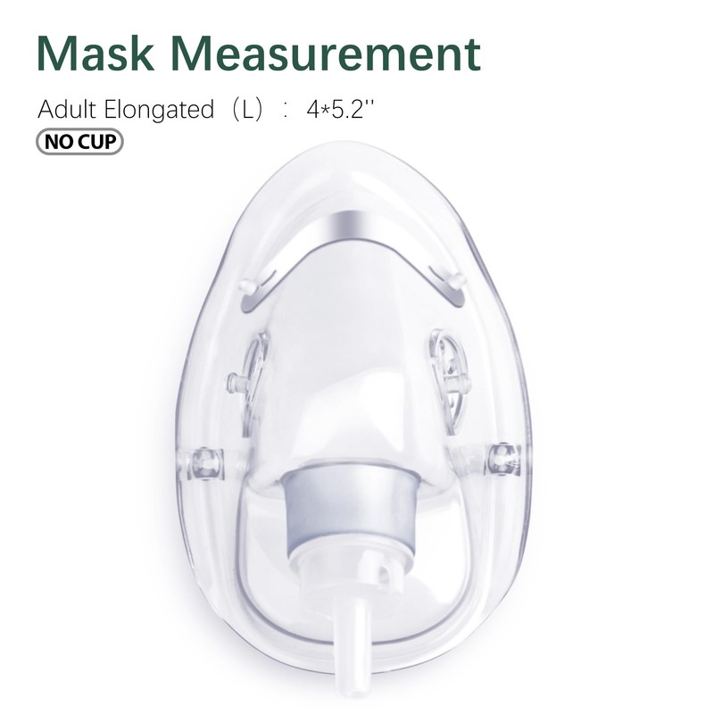 ANSNF 2 Pack Oxygen Mask for Face Adult with 6.6'