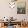 HITO 16" Silent Wall Clock Battery Operated Non Ticking Sweep