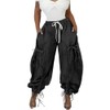 Molisry Women's Drawstring Wide Leg Jeans High Wasited Y2K Harem