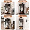 Brefhome Wooden Valet Stand with Drawer & Tray, Clothing Rack