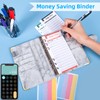 Binder Budget Notebook A6, 30 Pieces, 6 Holes Budget Binder
