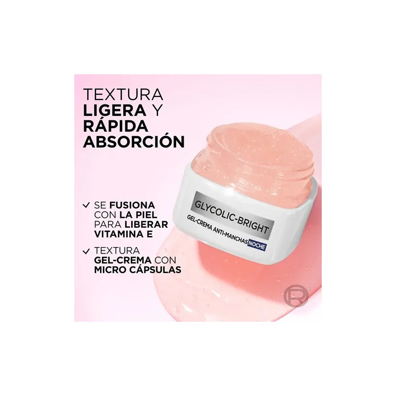 Gel Crema Noche Anti-manchas Ácido Glicólico L'oréal Paris