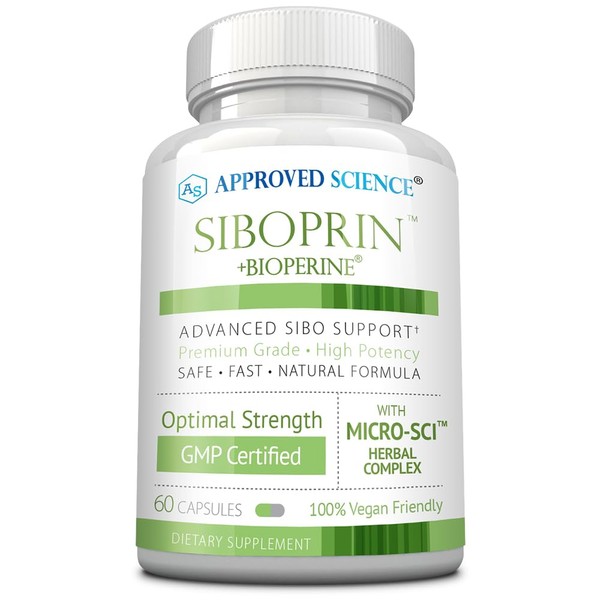 Approved Science Siboprin - 60 Capsules - Support Gut Balance,