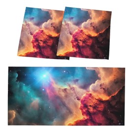 C.IOPMNU 2 Pack Fluorescent Light Cover for Classroom, Magic Clouds Drop Ceiling Decorative Film Filter,Colorful Clouds Eliminate Harsh Glare Causing Eyestrain and Headaches