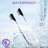 QIYUDA 2 Pack Metal Eyelash Comb Separator, Short Handle Eye