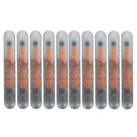 EVTSCAN Pet ID Microchip, 10 Stück 1,25 mm Pet Microchip Tieretikett Glasröhrchen Chip Mini Lightweight zur Identifizierung 1,25 x 7 mm