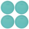 Pyrex 7402-PC Turquoise Round Plastic Food Storage Replacement Lid, Made