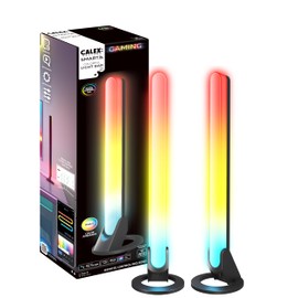 CALEX - Gaming Monitor LED Light Bar, 2 Pieces, Razer Chroma Compatible, Smart Home, RGBIC Synchronization for PC, Monitor Backlight