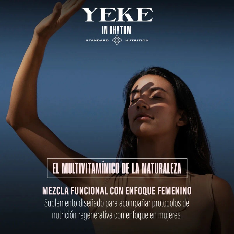 YEKE Multivitamnico Mujer Orgnico Tejidos Res Biotina 180 Cps -