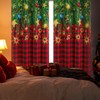 FRAMICS Christmas Curtains 84 Inch Length 2 Panels Set, Red