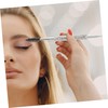 VICASKY Rhinestone Eyebrow Brush Comb: Dual-ended Design with Angled Flat