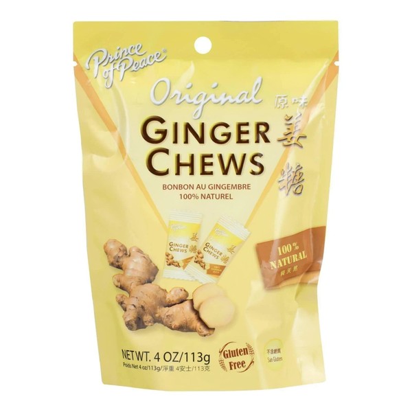 Ginger Chews Original Prince Of Peace Bolsa de 4 onzas