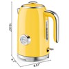 SUSTEAS Electric Kettle - 57oz Hot Tea Kettle Water Boiler