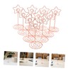 Operitacx 10pcs Rose Gold Shape Table Number Holders Place Card