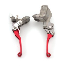 Rzmmotor Motorcycle Brake Master Cylinder Reservoir Clutch Lever Fit for CR125R CR250R 96-07, CR500R 92-01, CRF150R 07-16, CRF250R/X 04-16, CRF450R 02-06, CRF450X 05-16, CR80R CR85R 98-07