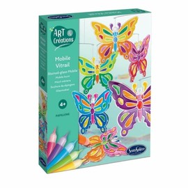 Sentosphère Stained Glass Butterfly Mobile