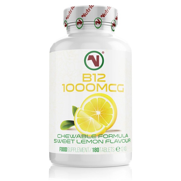 Chewable Vitamin B12 Tablets - Methylcobalamin Supplement - Flavoured Metabolism