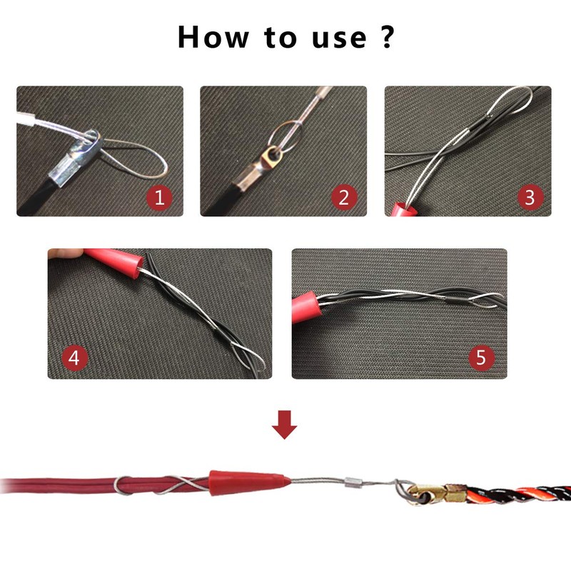 IRSCorp 20M Cable Puller Set Through Wall Fish Tape 4mm