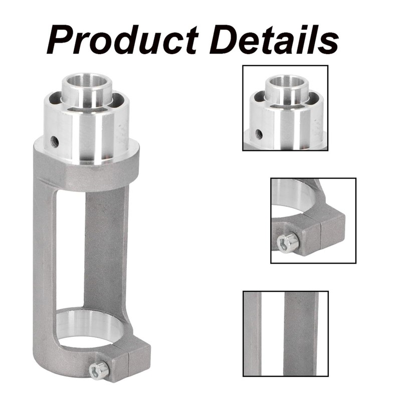 Square Hole Drill Bit Adapter with 3Pcs Drills, Aluminium Alloy