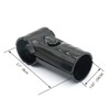 Black 1.02", T-shaped inclined pipe connector pipe clamp
