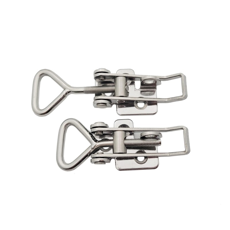 2 Pack OWACH Stainless Steel Adjustable Draw Latch Adjustable-Grip Padlockable