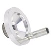 Lathe Handwheel 80mm Aluminum Alloy Hand Wheel with Crank Handle