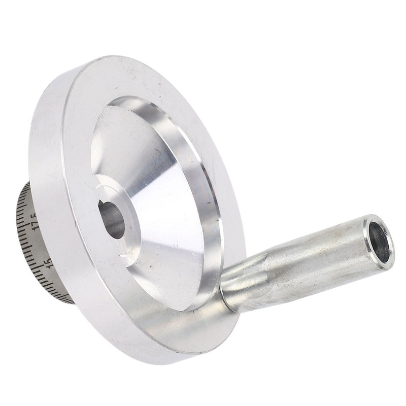 Lathe Handwheel 80mm Aluminum Alloy Hand Wheel with Crank Handle