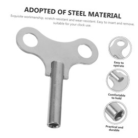 Yardenfun Multi Functional Metal Winding Key for Clock Repair Clock Repair Kit with Wall Clock Mechanism Replacement and Clock Supply Tools