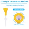 PATIKIL Golf Tee, 5 Pack Adjustable Height Plastic Golf Tees